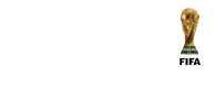 Logo Hisense oraz puchar FIFA z napisem oficjalny sponsor.